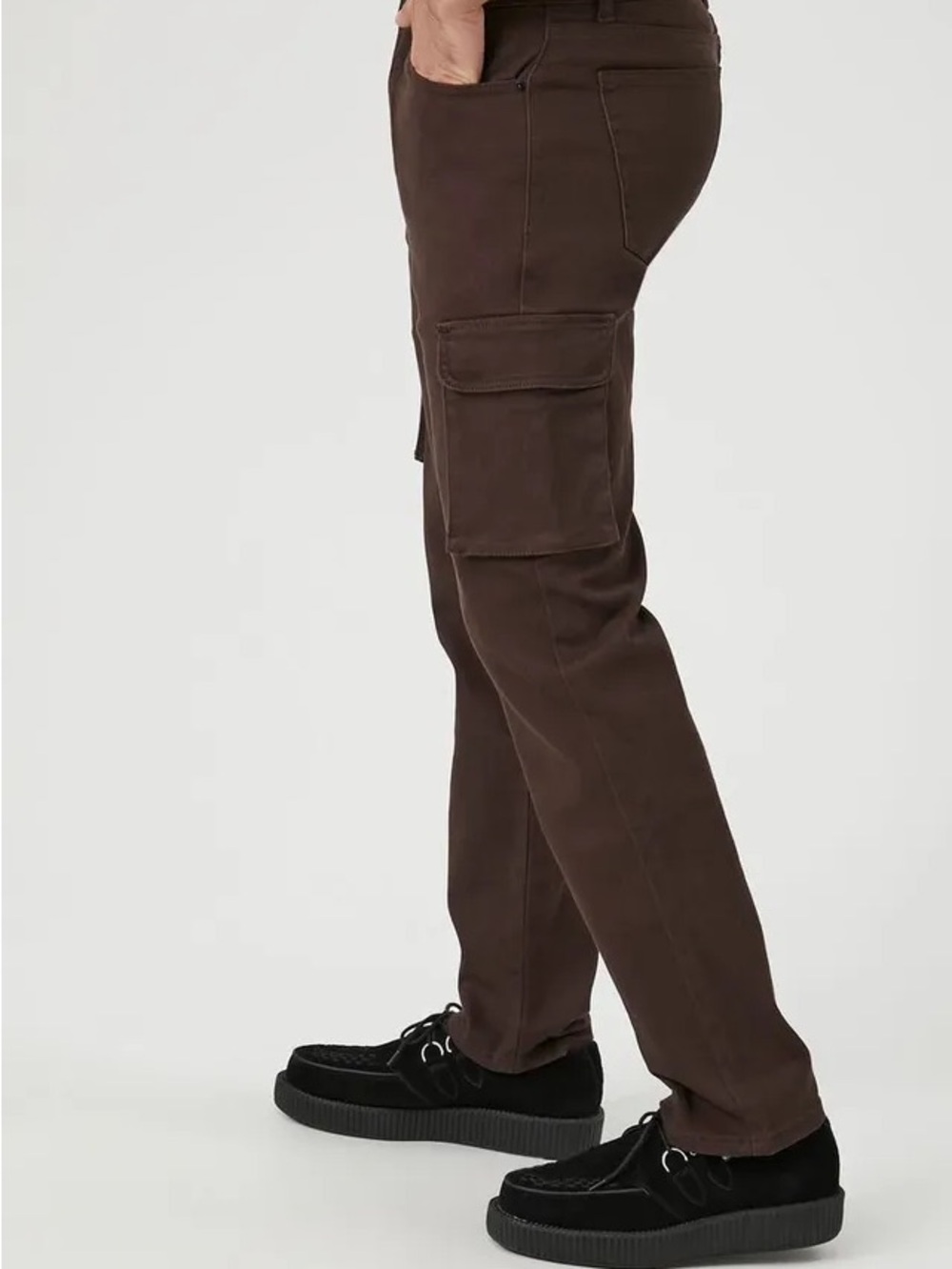 Forever 21 Men's Dark Brown Cargo Pants